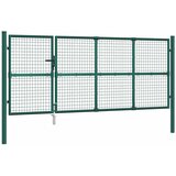  Mrežasta vrtna vrata zelena 350x125 cm pocinčani čelik | shoptok.hr