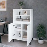  Visoka komoda bijela 60x36x110 cm od konstruiranog drva | shoptok.hr
