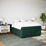  Krevet s oprugama i madracem tamnozeleni 160x200 cm baršunasti | shoptok.hr