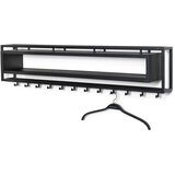 Spinder Design Črn kovinski stenski obešalnik s polico School – | Shoptok.si