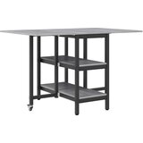 Blagovaonski stol 122 x 80 x 76 5 cm Konstruirano drvo - Siva Sonoma | shoptok.hr