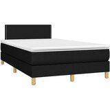  box spring s madracem LED crni 120 x 200 cm od tkanine | shoptok.hr