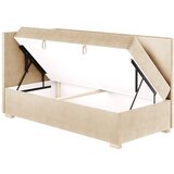 Ghado Bež kutni dječji krevet s prostorom za odlaganje s madracem 90x200 cm Flexi - | shoptok.hr