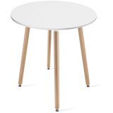 OSKAR KAMI okrugli stol 60cm - bijeli / prirodne noge | shoptok.hr