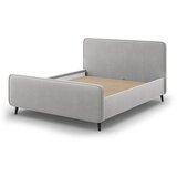 Micadoni Home Svijetlo sivi tapecirani bračni krevet s podnicom 180x200 cm Kaia - | shoptok.hr