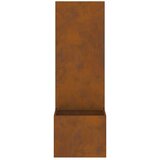 vidaXL Zaslon za zasebnost v vrtu Rjav 50 x 140 cm Odporno jeklo | Shoptok.si