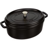 Staub Kozica Cocotte Black 5,5l / ovalna / indukcija / emajl, lito železo, (5000198701) | Shoptok.si