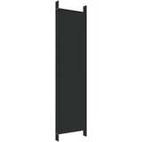 Sobna pregrada s 6 panela crna 300x200 cm od tkanine | shoptok.hr