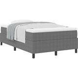  Krevet s box springom s madracem Svijetlosivi 120x200 cm Tkanina od kordona | shoptok.hr