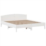 vidaXL Krevet s regalom z knjige bez madraca bijeli 180x200cm borovina | shoptok.hr