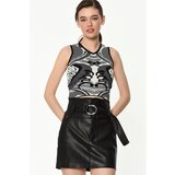 Dewberry Z6118 WOMEN'S KNIT BLOUSE-BLACK | shoptok.hr