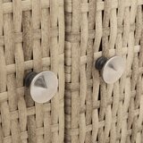  Cabinet s policom Bež 70 x 50 x 87 cm Poliester i Roly Rattan | shoptok.hr