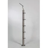 ograjni steber okrogli V2A z nosilci okroglih palic 85 cm
