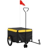 Prikolica za bicikl crno-žuta 45 kg željezna | shoptok.hr