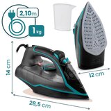 Berdsen parno glačalo snage 2600 W s keramičkim premazom i mogućnošću vertikalnog glačanja | shoptok.hr