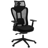  Ergonomski pisarniški stol z nastavljivo ledveno oporo in naslonom za glavo ter 3D naslon za roke | Shoptok.si