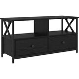 TV ormar Crni hrast 90 x 33 x 45 cm Inženjerska drva i čelik | Eponuda.com