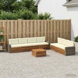  Set vanjskih sofa 8 kom. Prirodna i krem Poliester | shoptok.hr