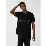Koton T-Shirt - Black - Regular Cene
