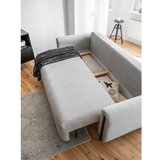 ELTAP Svijetlo siva sklopiva/s prostorom za odlaganje sofa od bouclé tkanine 244 cm Arcadova – | shoptok.hr