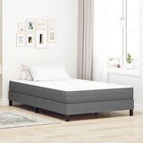 vidaXL Madrac s oprugama svijetlo sivi medium 120x200x20 cm tkanina Cijene