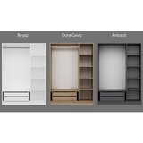 Hanah home kale 135 walnut - 210 walnut wardrobe Cene