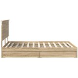  s od storage Sonoma hrast 140 x 190 cm Konstruirano drvo | shoptok.hr