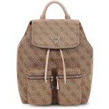 Guess Nahrbtniki Manhattan Ii Flap Backpack Bež Cene