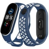  Pašček za uro xiaomi mi band 5 in 6 - modro bel | Shoptok.si