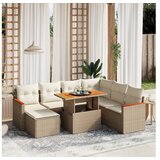 vidaXL 8-dijelni set vrtnih sofa od poliratana s jastucima bež | shoptok.hr