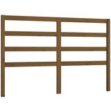  Posteljno vzglavje medeno rjavo 146x4x100 cm trdna borovina, (20648010) | Shoptok.si