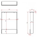 Vipack Bijeli stol za presvlačenje (dubina komode 57 cm) Amori – | shoptok.hr