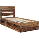  Krevetna konstrukcija Staro drvo 90 x 200 cm Čvrsto borovo drvo | shoptok.hr