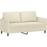  2-dijelni set sofa s jastucima krem od umjetne kože | shoptok.hr
