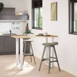  Noge za barsko mizo v obliki črke U, 2 kosa, bele, 60 x (100-101) cm, jeklo | Shoptok.si