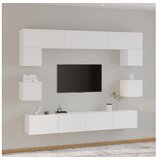  8-dijelni set TV ormarića bijeliod konstruiranog drva | shoptok.hr