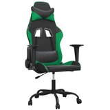 Igraća stolica crno-zelena od umjetne kože | shoptok.hr