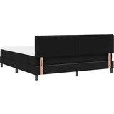 vidaXL Postelja boxspring z vzmetnico Črna 180 x 200 cm blago, (5000126073) | Shoptok.si