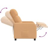  Fotelja s nagibom Bež Bouclé | shoptok.hr