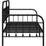  Krevet na kat Crna 90 x 190 cm Čelik s prahom premazan | shoptok.hr