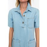 Trendyol Light Blue Pocket Detailed Denim Dress | shoptok.hr
