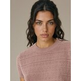 Sinsay Pletena bluza s ажurnim uzorkom i dodatkom lana | shoptok.hr