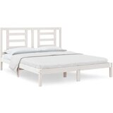  Posteljni okvir bel iz trdne borovine 160x200 cm, (20647204) | Shoptok.si