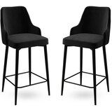 Hanah home enox - black black bar stool set (2 pieces) | Eponuda.ba