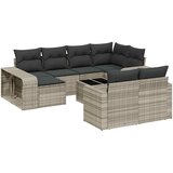  11-dijelni set vrtnih sofa poliratan s jastucima svijetlosivi | Eponuda.ba