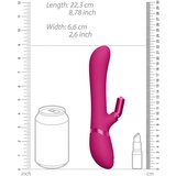 VIVE Chou - punjivi, izmjenjivi vibrator za glavu s klitorisnom rukom (roza) Cijene