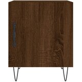  Noćni ormarić boja smeđeg hrasta 40x40x50 cm konstruirano drvo | shoptok.hr