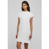 UC Curvy Women's tortoise dress with extended shoulders - white