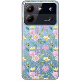  Torbica Silikonska Print Skin za ZTE Blade A54 Soft Flowers | Eponuda.com