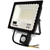  LED 50W reflektor črn 6500K IP67 + senzor gibanja | Shoptok.si